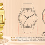 Fashionable gold classic vintage watch