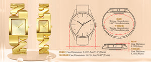 Fashionable gold classic vintage watch