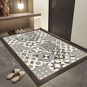 Bohemian Geometric Door Mat for Entryway