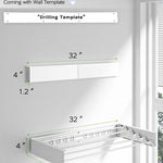 Wall-Mounted Cloths Drying Rack