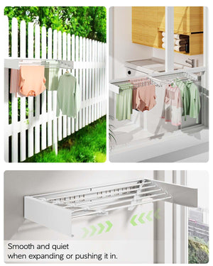 Wall-Mounted Cloths Drying Rack