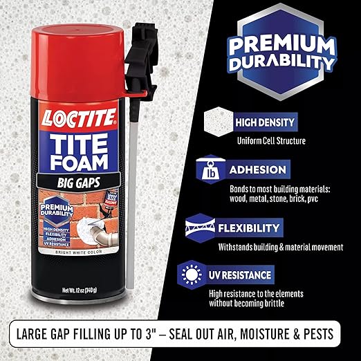 Loctite Tite Foam Big Gaps Spray Foam Sealant (Pack of 2)