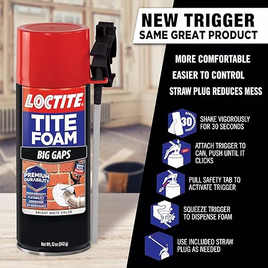 Loctite Tite Foam Big Gaps Spray Foam Sealant (Pack of 2)