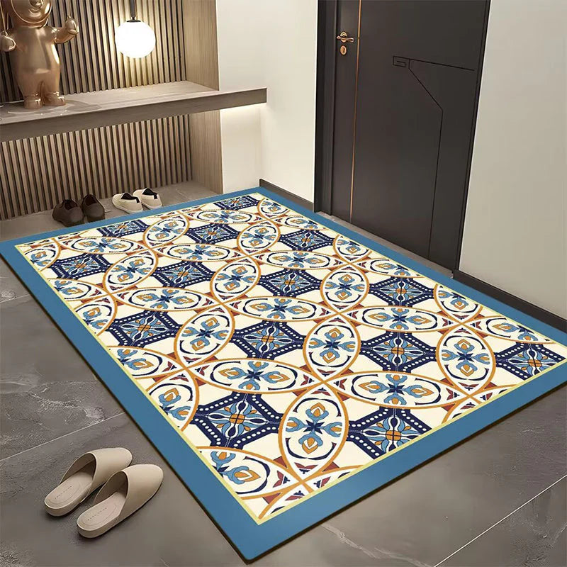 Bohemian Geometric Door Mat for Entryway